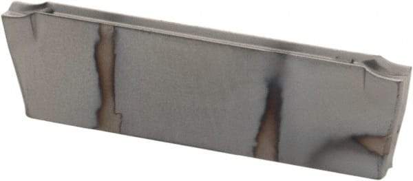Iscar - DGR1402 IC308 Grade, 0.0551" Cutting Width, Carbide Cutoff Insert - 8° Right Hand Lead Angle, 0.0063" Cnr Rad, TiCN Coated, Double End - Americas Industrial Supply