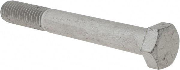 Armor Coat - 5/8-11 UNC, 5" Length Under Head Hex Head Cap Screw - Partially Threaded, Grade 8 Steel, 15/16" Hex - Americas Industrial Supply