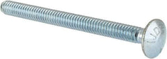 Value Collection - 1/4-20 UNC 3" Length Under Head, Standard Square Neck, Carriage Bolt - Grade 5 Steel, Zinc-Plated Finish - Americas Industrial Supply