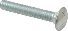 Value Collection - 5/16-18 UNC 2" Length Under Head, Standard Square Neck, Carriage Bolt - Grade 5 Steel, Zinc-Plated Finish - Americas Industrial Supply