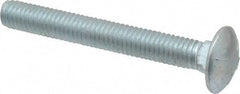 Value Collection - 3/8-16 UNC 3" Length Under Head, Standard Square Neck, Carriage Bolt - Grade 5 Steel, Zinc-Plated Finish - Americas Industrial Supply