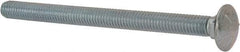 Value Collection - 3/8-16 UNC 5" Length Under Head, Standard Square Neck, Carriage Bolt - Grade 5 Steel, Zinc-Plated Finish - Americas Industrial Supply