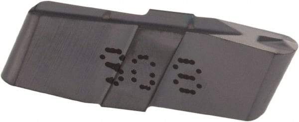 Iscar - 239120GIP Grade IC908, 2.39mm Cutting Width Carbide Grooving Insert - Neutral, 0.0472" Corner Radius, TiAlN Finish - Americas Industrial Supply