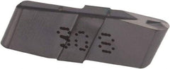Iscar - 239120GIP Grade IC908, 2.39mm Cutting Width Carbide Grooving Insert - Neutral, 0.0472" Corner Radius, TiAlN Finish - Americas Industrial Supply