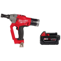 Cordless Riveters; Blind Rivet Diameter Aluminum: 0.25 in; Blind Rivet Diameter Stainless Steel: 0.1875 in; Blind Rivet Diameter Steel: 0.25 in; Stroke Length: 1.18; Pull Force: 4500 lb; Batteries Included: Yes; Brushless Motor: Yes; Rivet Type: Blind; Nu