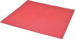 Made in USA - 12" Long, 12" Wide, 1/16" Thick, Buna-N Rubber Foam Sheet - 50 to 60 Durometer, Red, -20 to 180°F, 1,000 to 1,200 psi Tensile Strength, Stock Length - Americas Industrial Supply