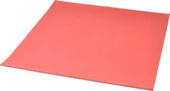 Made in USA - 12" Long, 12" Wide, 1/8" Thick, Buna-N Rubber Foam Sheet - 50 to 60 Durometer, Red, -20 to 180°F, 1,000 to 1,200 psi Tensile Strength, Stock Length - Americas Industrial Supply