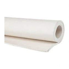 Made in USA - 36" Wide, 1/8" Thick, Neoprene Rubber Foam Sheet - 50 to 60 Durometer, White, -20 to 170°F, 900 psi Tensile Strength, Cut-to-Length - Americas Industrial Supply