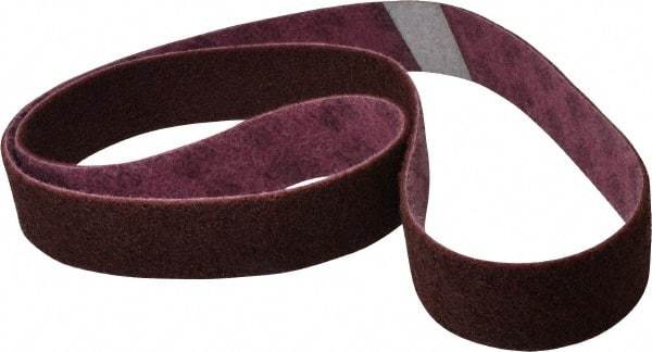 3M - 2" Wide x 72" OAL, Aluminum Oxide Abrasive Belt - Aluminum Oxide, Medium, Nonwoven, Series SC-BL - Americas Industrial Supply