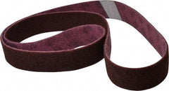 3M - 2" Wide x 72" OAL, Aluminum Oxide Abrasive Belt - Aluminum Oxide, Medium, Nonwoven, Series SC-BL - Americas Industrial Supply