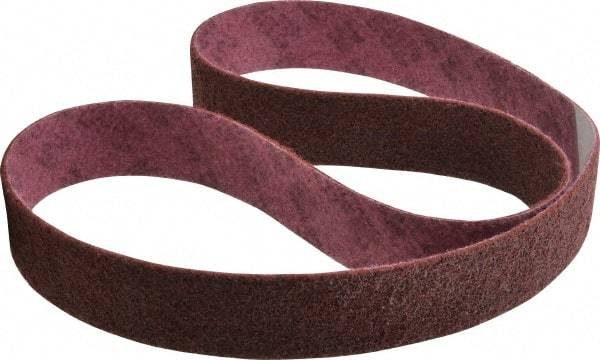 3M - 2" Wide x 60" OAL, Aluminum Oxide Abrasive Belt - Aluminum Oxide, Medium, Nonwoven, Series SC-BL - Americas Industrial Supply