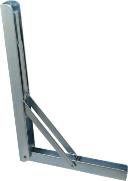 Knape & Vogt - 750 Lb Capacity, Anachrome Steel Coated, Shelf Bracket - 12" Long, 0.5906" Wide - Americas Industrial Supply