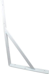 Knape & Vogt - 1,000 Lb Capacity, White Finish, L-Bracket - 16" Long, 10" High - Americas Industrial Supply