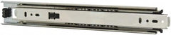 Knape & Vogt - 12" Slide Length, 12" Travel Length, Steel Precision Drawer Slide - 1/2" Wide, 1-13/16" High, 100 Lb Capacity at Full Extension, Chrome Finish - Americas Industrial Supply