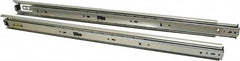 Knape & Vogt - 22" Slide Length, 22" Travel Length, Steel Precision Drawer Slide - 1/2" Wide, 1-13/16" High, 100 Lb Capacity at Full Extension, Chrome Finish - Americas Industrial Supply