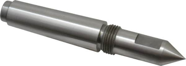 Riten - 3/4" Head Diam, Steel Long Point Solid Dead Center - 3MT Morse Taper, 3/4" Point Diam, 2" Point Length, 2-7/16" OAL - Americas Industrial Supply