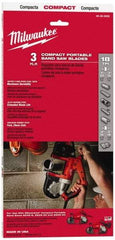 Milwaukee Tool - 2' 11-3/8" Long x 0.02" Thick, 18 Teeth per Inch, Portable Band Saw Blade - Bi-Metal Blade, High Speed Steel Teeth, Toothed Edge - Americas Industrial Supply