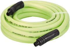 Legacy - 1/2" ID x 0.74" OD 25' Long Multipurpose Air Hose - MNPT x MNPT Ends, 300 Working psi, 140°, 3/8" Fitting, Green - Americas Industrial Supply