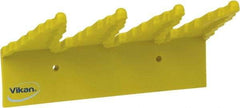 Vikan - 22 Lb, 6-1/2" Wide, 2-1/2" High, Polypropylene, Wall Bracket - 9-1/2" Long, 3 Holders - Americas Industrial Supply