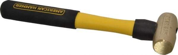 American Hammer - 1-1/2 Lb Head Nonmarring Mallet - 12" OAL, 11" Long Fiberglass Handle - Americas Industrial Supply