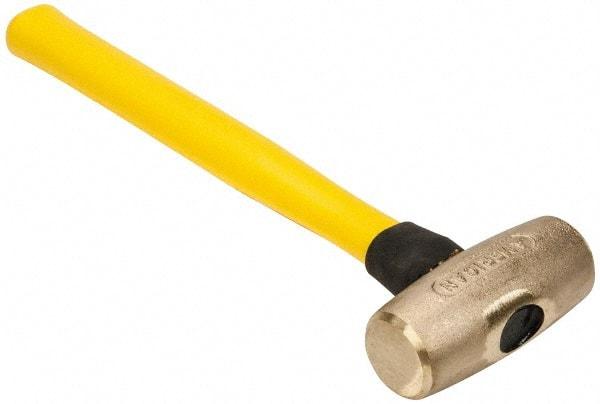 American Hammer - 4 Lb Head Nonmarring Mallet - 14-1/2" OAL, 13" Long Fiberglass Handle - Americas Industrial Supply