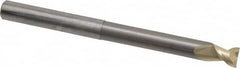 Accupro - 1/2", 5/8" LOC, 1/2" Shank Diam, 6" OAL, 2 Flute, Solid Carbide Square End Mill - Single End, ZrN Finish, Spiral Flute, 45° Helix, Centercutting, Right Hand Cut, Right Hand Flute - Americas Industrial Supply
