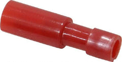 3M - 22 to 18 AWG Bullet Connector - 0.18" Bullet Diam, Red Nylon Insulation - Americas Industrial Supply