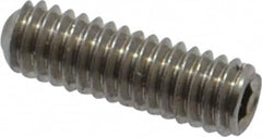 Value Collection - M2.5x0.45 Metric Coarse, 8mm OAL, Cup Point Set Screw - Grade 18-8 & Austenitic A2 Stainless Steel, 1.3mm Key - Americas Industrial Supply