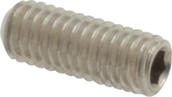 Value Collection - M3x0.50 Metric Coarse, 8mm OAL, Cup Point Set Screw - Grade 18-8 & Austenitic A2 Stainless Steel, 1.5mm Key - Americas Industrial Supply