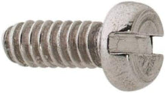 Value Collection - M1.6x0.35 Metric Coarse, 4mm Length Under Head Slotted Drive Machine Screw - Pan Head, Grade 18-8 & A2 Stainless Steel, Uncoated, Without Washer - Americas Industrial Supply