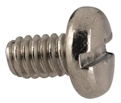 Value Collection - M2x0.40 Metric Coarse, 3mm Length Under Head Slotted Drive Machine Screw - Pan Head, Grade 18-8 & A2 Stainless Steel, Uncoated, Without Washer - Americas Industrial Supply