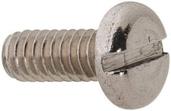 Value Collection - M2x0.40 Metric Coarse, 5mm Length Under Head Slotted Drive Machine Screw - Pan Head, Grade 18-8 & A2 Stainless Steel, Uncoated, Without Washer - Americas Industrial Supply