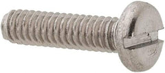 Value Collection - M2x0.40 Metric Coarse, 8mm Length Under Head Slotted Drive Machine Screw - Pan Head, Grade 18-8 & A2 Stainless Steel, Uncoated, Without Washer - Americas Industrial Supply