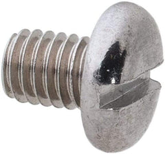Value Collection - M3x0.50 Metric Coarse, 4mm Length Under Head Slotted Drive Machine Screw - Pan Head, Grade 18-8 & A2 Stainless Steel, Uncoated, Without Washer - Americas Industrial Supply