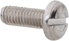 Value Collection - M3x0.50 Metric Coarse, 8mm Length Under Head Slotted Drive Machine Screw - Pan Head, Grade 18-8 & A2 Stainless Steel, Uncoated, Without Washer - Americas Industrial Supply