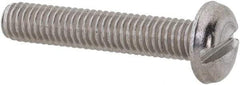 Value Collection - M3x0.50 Metric Coarse, 16mm Length Under Head Slotted Drive Machine Screw - Pan Head, Grade 18-8 & A2 Stainless Steel, Uncoated, Without Washer - Americas Industrial Supply