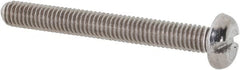 Value Collection - M3x0.50 Metric Coarse, 25mm Length Under Head Slotted Drive Machine Screw - Pan Head, Grade 18-8 & A2 Stainless Steel, Uncoated, Without Washer - Americas Industrial Supply