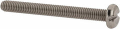 Value Collection - M3x0.50 Metric Coarse, 30mm Length Under Head Slotted Drive Machine Screw - Pan Head, Grade 18-8 & A2 Stainless Steel, Uncoated, Without Washer - Americas Industrial Supply