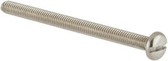 Value Collection - M3x0.50 Metric Coarse, 40mm Length Under Head Slotted Drive Machine Screw - Pan Head, Grade 18-8 & A2 Stainless Steel, Uncoated, Without Washer - Americas Industrial Supply