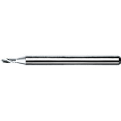 0.5 mm × 38 mm OAL 90 Degree Carbide Spiral / Helical Spotting Drill AlTiN - Exact Industrial Supply