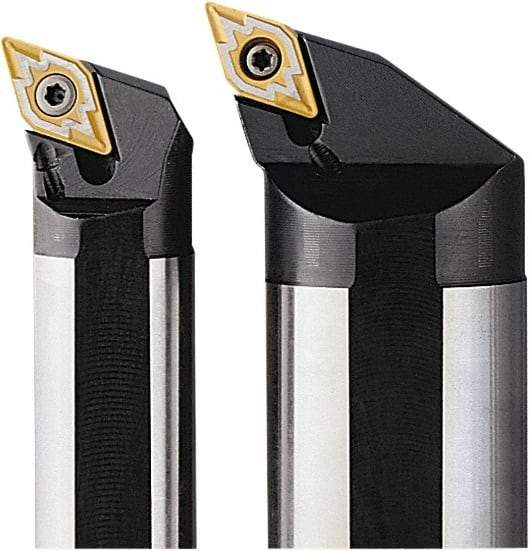 Seco - 0.98" Min Bore Diam, 10" OAL, 3/4" Shank Diam, A-SDQN Indexable Boring Bar - DNMU 332 Insert, Screw Holding Method - Americas Industrial Supply