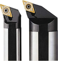 Seco - 0.98" Min Bore Diam, 10" OAL, 3/4" Shank Diam, A-SDQN Indexable Boring Bar - DNMU 332 Insert, Screw Holding Method - Americas Industrial Supply