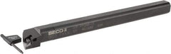 Seco - 1.3" Min Bore Diam, 12" OAL, 1" Shank Diam, A-PDQN Indexable Boring Bar - DNMU 332 Insert, Pin Holding Method - Americas Industrial Supply