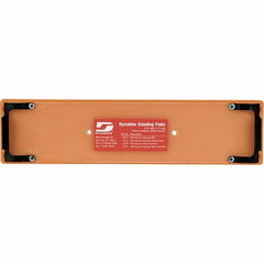 Dynabrade - 11 x 2-3/4" Rectangular Adhesive/PSA Backing Pad - File Board Sander Compatible, Clip Attachment, Nonvacuum Pad, 3/8" Thick, Medium Density - Americas Industrial Supply
