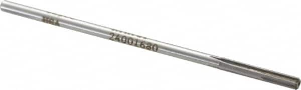 Made in USA - 0.168" Carbide-Tipped 4 Flute Chucking Reamer - Straight Flute, 0.151" Straight Shank, 1" Flute Length, 4" OAL - Americas Industrial Supply