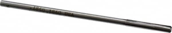 Made in USA - 0.184" Carbide-Tipped 4 Flute Chucking Reamer - Straight Flute, 11/64" Straight Shank, 1-1/8" Flute Length, 4-1/2" OAL - Americas Industrial Supply