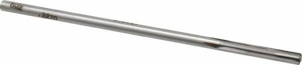 Made in USA - 0.222" Carbide-Tipped 4 Flute Chucking Reamer - Americas Industrial Supply