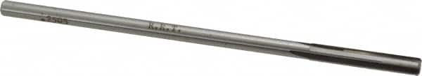 Made in USA - 1/4" Carbide-Tipped 4 Flute Chucking Reamer - Straight Flute, 15/64" Straight Shank, 1-1/2" Flute Length, 6" OAL - Americas Industrial Supply