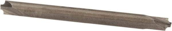 Value Collection - 1/32" Radius, 1/8" Mill Diam, 2 Flute Solid Carbide Corner Rounding End Mill - Double End, Uncoated, 1-1/2" OAL, 1/8" Shank Diam - Americas Industrial Supply