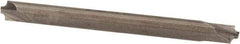 Value Collection - 1/32" Radius, 1/8" Mill Diam, 2 Flute Solid Carbide Corner Rounding End Mill - Double End, Uncoated, 1-1/2" OAL, 1/8" Shank Diam - Americas Industrial Supply